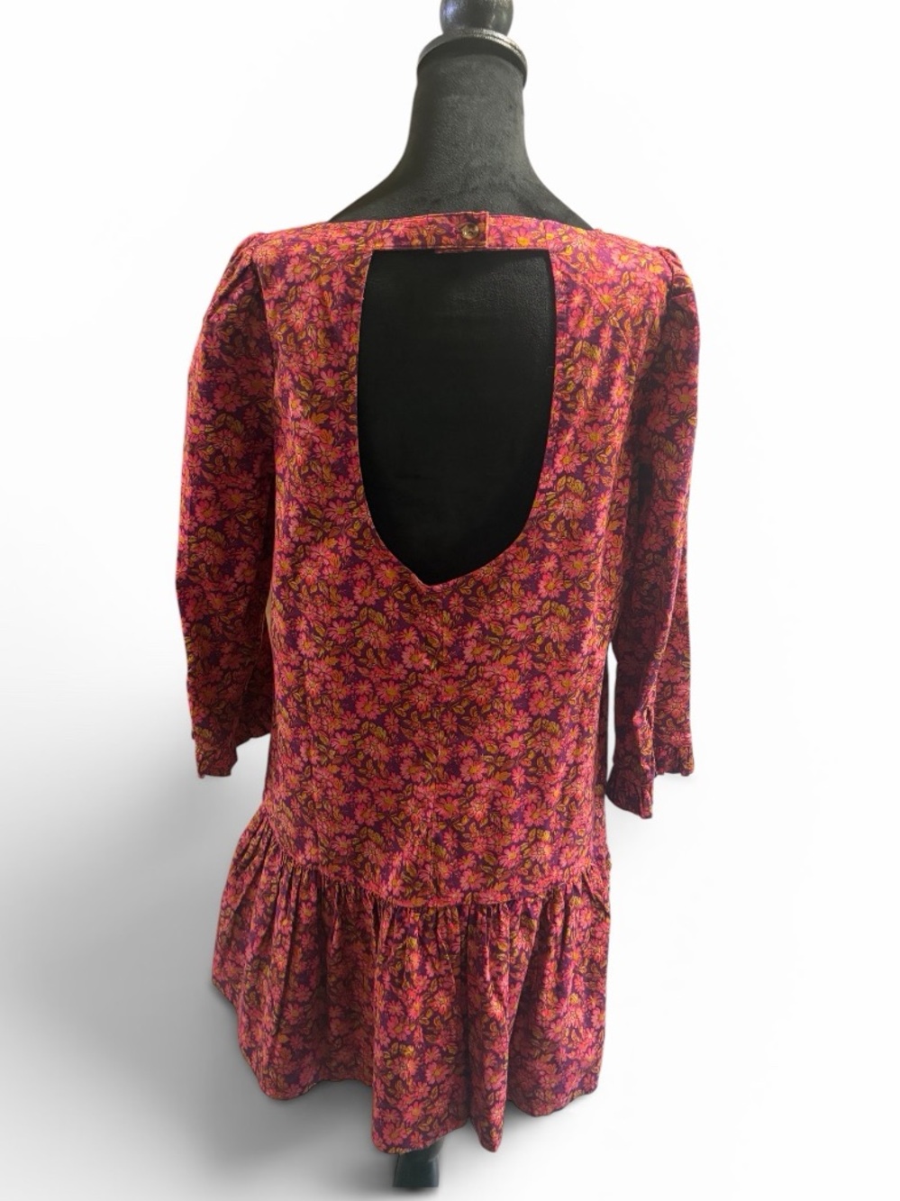 Free people The Avenue Mini Dress Floral Printed Ruffle
Cutout Scoop Neck New - Picture 4 of 9